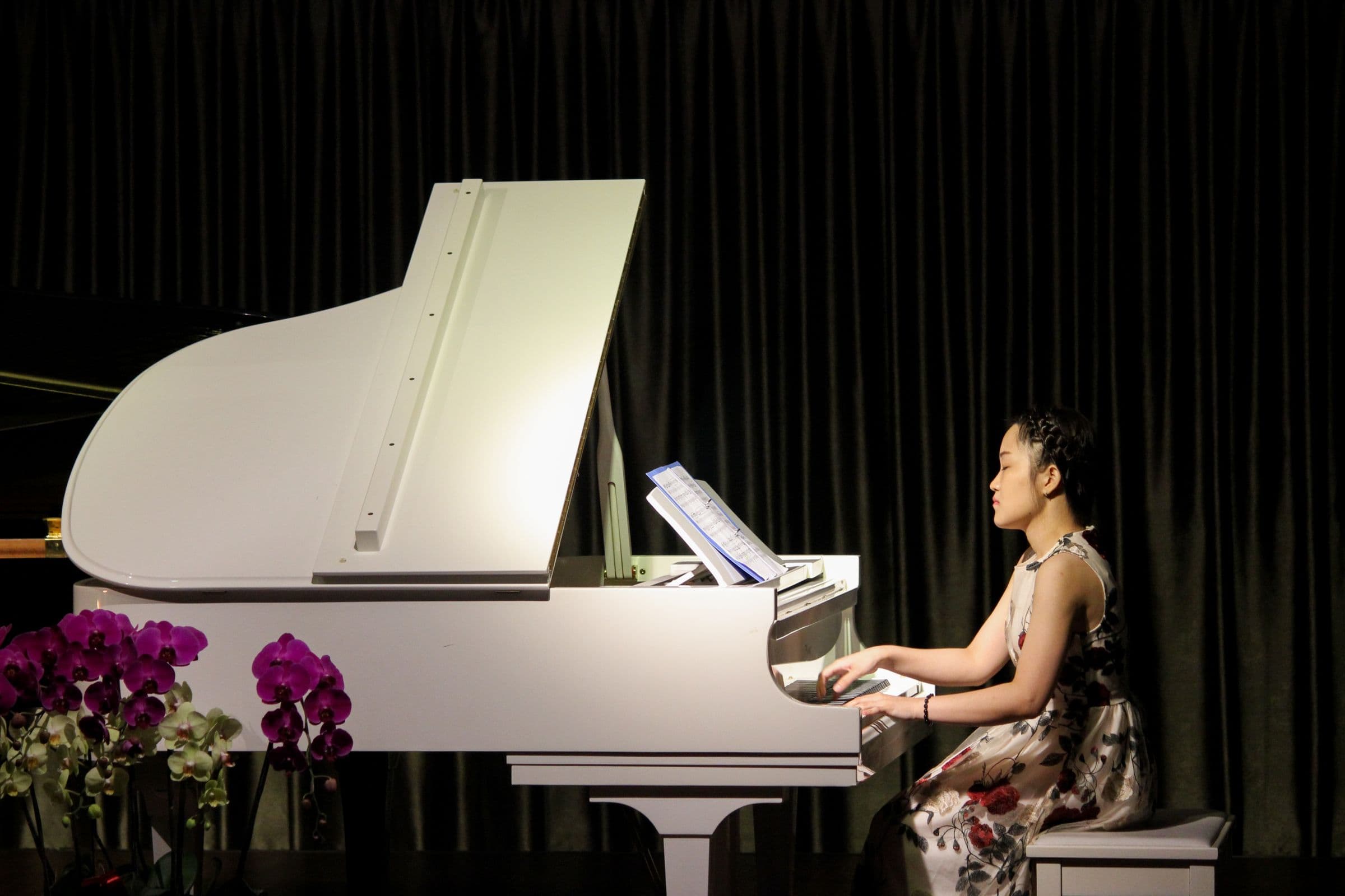 Aneliya Novikova at the piano